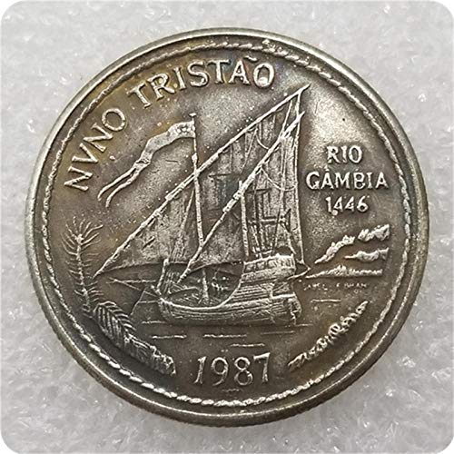 Moneda Exquisita artesanía Antigua Moneda Portuguesa 1987-100-moneda Conmemorativa extranjera dólar de Plata # 1846