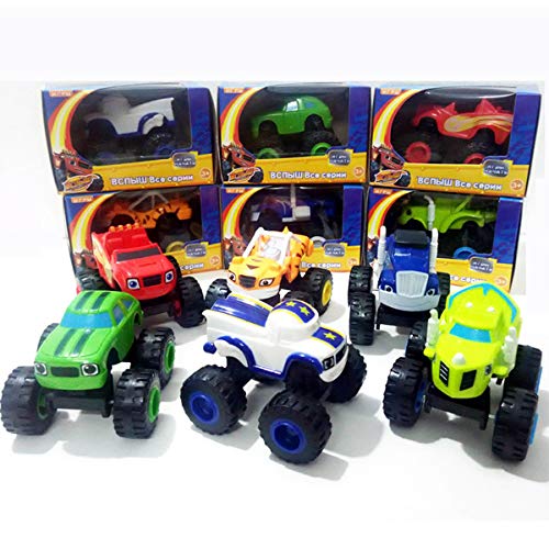 Monster Machines 6 Piezas Set Camión Vehículos Racer Cars Toy