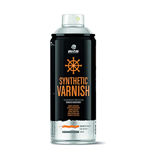 Montana Colors Barniz Sintético, Spray 400ml, Transparente Mate, 400 ml (Paquete de 1)