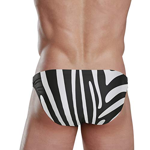 MONTOJ Zebra Prints Sport - Bañador para hombre, diseño de bikini 1 Medium