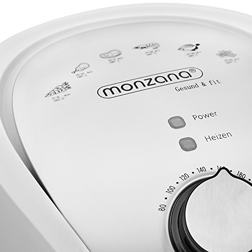 Monzana Freidora de aire caliente con 9 Programas y Temporizador 3,6L Air fryer sin aceite 80-200°C