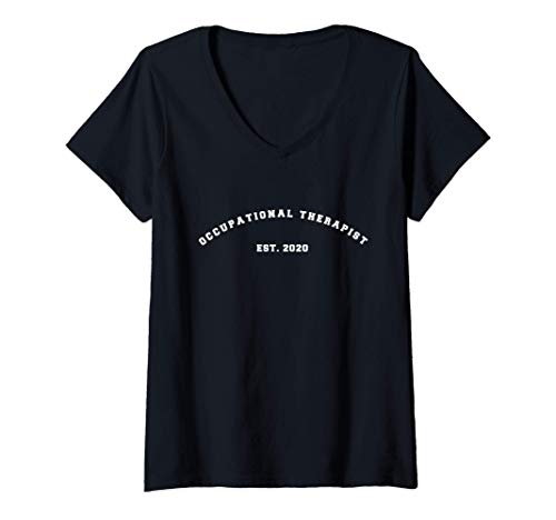 Mujer Terapeuta Ocupacional 2020 OT Terapeuta Asistente Regalo Camiseta Cuello V