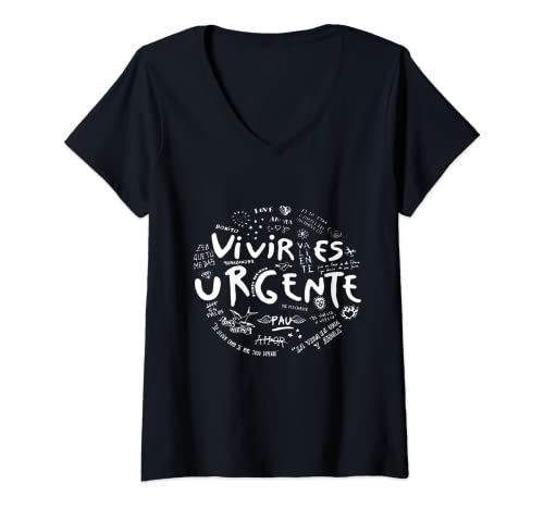 Mujer Vivir Es Urgente - Vivir Es Urgente - Vivir Es Urgente Camiseta Cuello V