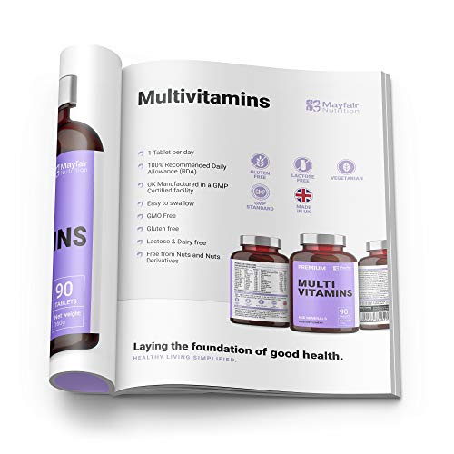 Multivitaminas completas | Multivitaminas, Zinc, Hierro y Magnesio | 90 Cápsulas | Suministro para 3 Meses