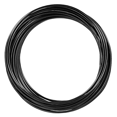 mumbi - Alambre para Manualidades (10 m, 2 mm, Aluminio), Color Negro