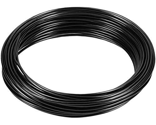 mumbi - Alambre para Manualidades (10 m, 2 mm, Aluminio), Color Negro