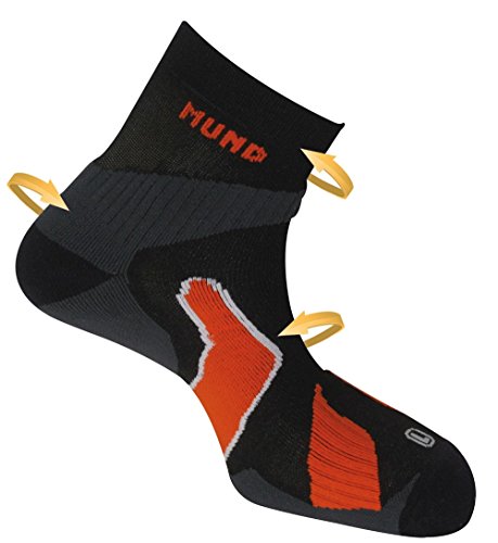 Mund Socks calcetín Ultra Raid Trail Running Unisex Semicompresivo y Antibacteriano (Green, EU 38-41)