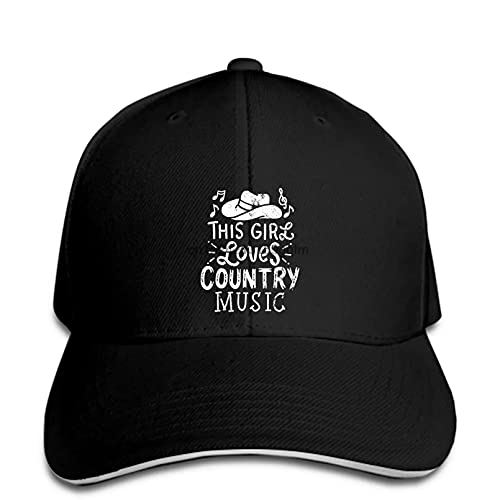 MWLSW Clásico Gorra de béisbol Amante de la música Country Sombrero Occidental Sombrero del Snapback del músico Enarbolado Regalos Deportivos Aire Libre para Amantes del Hip-Hop
