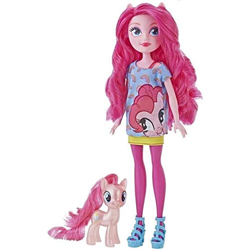 My Little Pony Equestria Girls Through The Mirror Pinkie Pie - Muñeca de Moda de 28 cm con Figura de Poni Rosa, Traje y Zapatos extraíbles, a Partir de 5 años