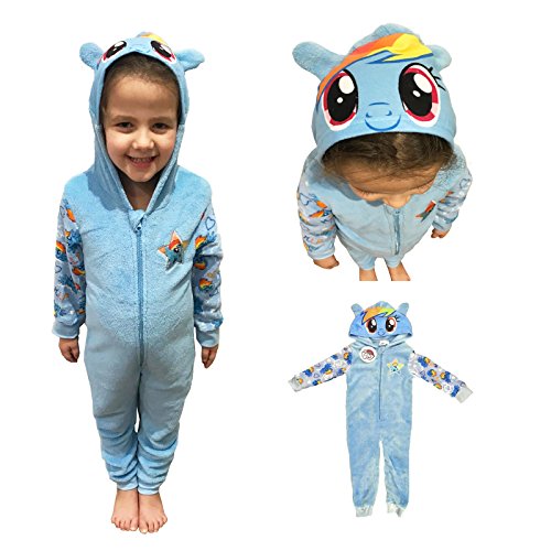My Little Pony Hooded Fleece Chicas One Piece Sleepsuit Pijamas (92cm)