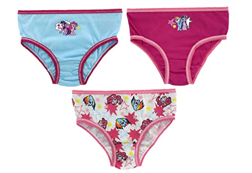 My Little Pony - Paquete de 3 Braguitas de algodón, Bragas, Ropa Interior, 5-6 años