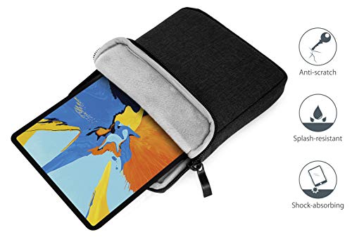MyGadget Bolsa de Nylon de 8" - Estuche Acolchado para E-Reader / E-Book / Smartphone / Tablet Amazon Fire HD 8 , Paperwhite , Oasis / iPad Mini - Color Negro