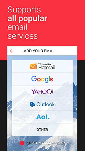 myMail - Free Email Manager for Yahoo, Gmail, Hotmail, Outlook, Live, MSN and AOL Mail