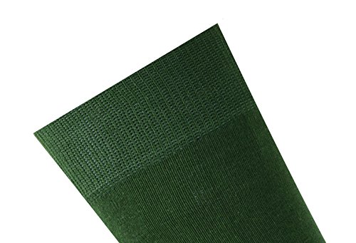 Mysocks Calcetines de color liso para hombres y mujeres pino verde