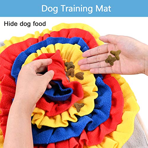 Nabance Snuffle Mat para Perros Alfombra Olfativa Perros Alfombra de Actividades para Mascotas fomenta Las Habilidades Naturales de forrajeo Colchonetas para Resbalar