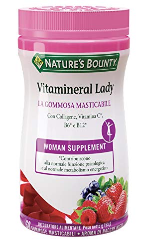 Nature's Bounty Vitamineral Lady Integratore Alimentare, 60 Gommose Masticabili