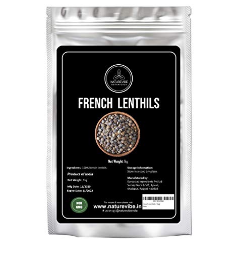 Naturevibe Botanicals - Lenthils franceses (1 kg) | Perfecto para cocinar | Sin gluten | Vegano