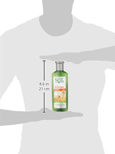 NaturVital Champú Sensitive Revitalizante con Ginseng | Para Pieles Sensibles y atópicas | Sin Parabenos - 300 ml
