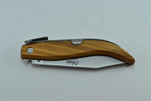 Navaja Celaya Clásica Albaceteña Pastora Madera Olivo 7 cm