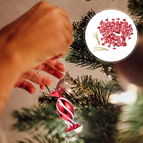 Navidad Minte de Caramelo Adornos de Colgantes: 30 Unids Navidad Candy Candy Colgante Colgante Decoraciones para Suministros de Vacaciones de Navidad