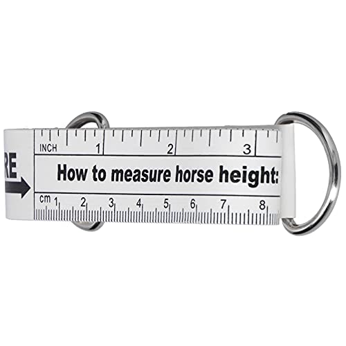 needlid Varilla de Medición de Caballos, Cinta de Caballo, Gráfico de Doble Cara, Cinta Multifuncional para Pesas de Caballos, Pequeña para Cría de Animales para Granja
