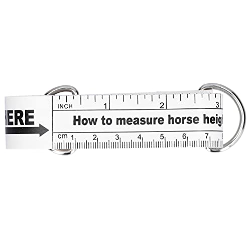 needlid Varilla de Medición de Caballos, Cinta de Caballo, Gráfico de Doble Cara, Cinta Multifuncional para Pesas de Caballos, Pequeña para Cría de Animales para Granja