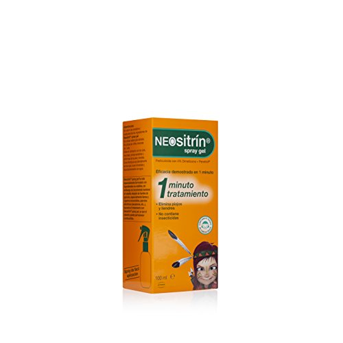 Neositrin Spray gel tratamiento para eliminar piojos y liendres en 1 minuto -100ml