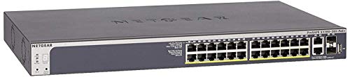 Netgear GS728TXP-100NES - Switch Smart Managed ProSAFE (24 Puertos Gigabit PoE + 4 Puertos Gigabit Combo SFP+ y garantía Durante su Vida útil)