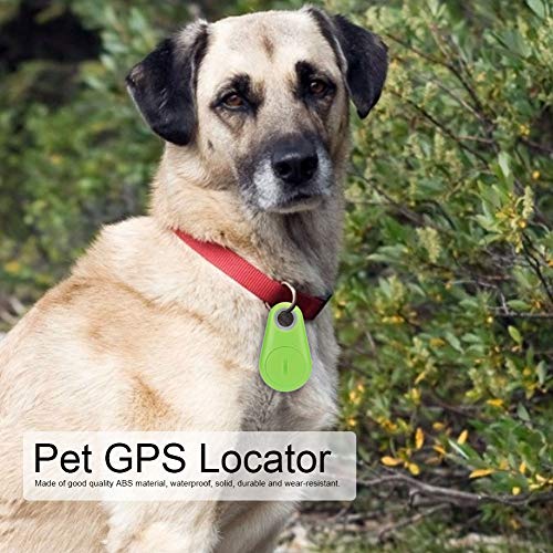 Nicoone Localizador Bluetooth para Mascotas Dispositivo de Seguimiento del Monitor del Localizador Anti- Perdida de Bluetooth GPS Al Aire Libre Mini Perro Mascota Gato (Negro)