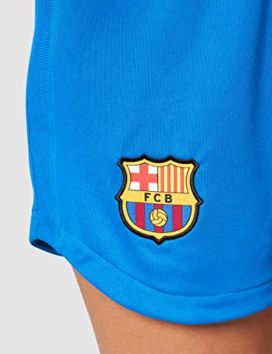 Nike - Barcelona FC Temporada 2021/22 Pantalón Corto Primera Equipación Equipación de Juego, L, Mujer