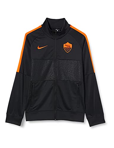 NIKE Roma YNK I96 Anthem TRK Jkt Cl Sport Jacket, Unisex niños, Black/Black/Safety Orange/Safety Orange no spon-3rd, XS