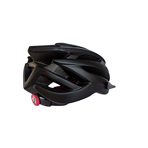 Ninguna marca universal casco de bicicleta casco de equitación ajustable al aire libre con luz LED (negro)