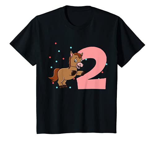 Niños Ropa de cumpleaños temática de caballo lindo para niños Camiseta