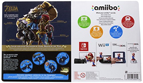 Nintendo - Pack de 4 Figurinas Amiibo Daruk, Mipha, Revali, Urbosa, Serie Zelda