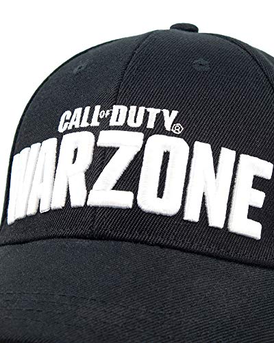 numskull Cap Gorra Call of Duty Warzone Logo, Negra, Talla única Unisex Adulto
