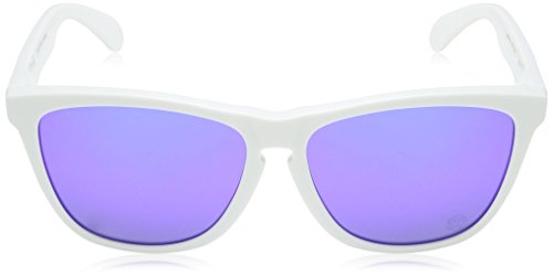 Oakley Mod. 9013 Sun901335 - Gafas de sol para hombre, color white/violet iridium (9013-35) color, talla 55 mm