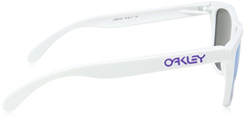 Oakley Mod. 9013 Sun901335 - Gafas de sol para hombre, color white/violet iridium (9013-35) color, talla 55 mm