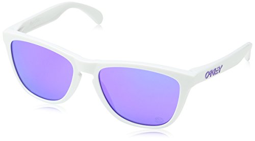 Oakley Mod. 9013 Sun901335 - Gafas de sol para hombre, color white/violet iridium (9013-35) color, talla 55 mm