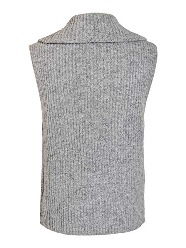 Object OBJRACHEL S/L Knit Vest Noos Chalecos suteres, Gris, XL para Mujer