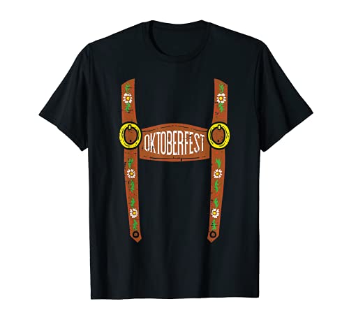 Oktoberfest Lederhosen - Disfraz de hombre alemán Camiseta