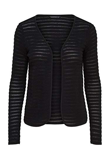Only 15116277 - chaqueta punto Mujer, Negro (Black), 44 (Talla del fabricante: X-Large)
