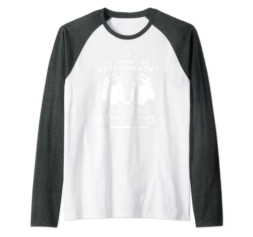 Operador de carretilla elevadora Operador de carretilla elevadora Conductor Tienda de almacenes Camiseta Manga Raglan