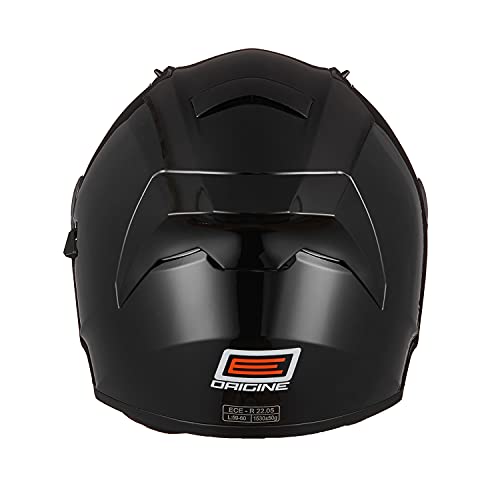 ORIGINE Casco Integral de Moto ECE Homologado con Visera (Solid Matt Black, XL)