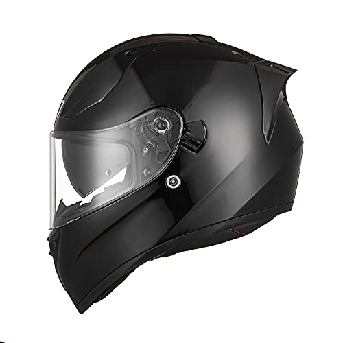 ORIGINE Casco Integral de Moto ECE Homologado con Visera (Solid Matt Black, XL)