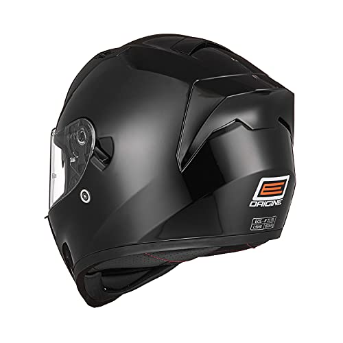 ORIGINE Casco Integral de Moto ECE Homologado con Visera (Solid Matt Black, XL)