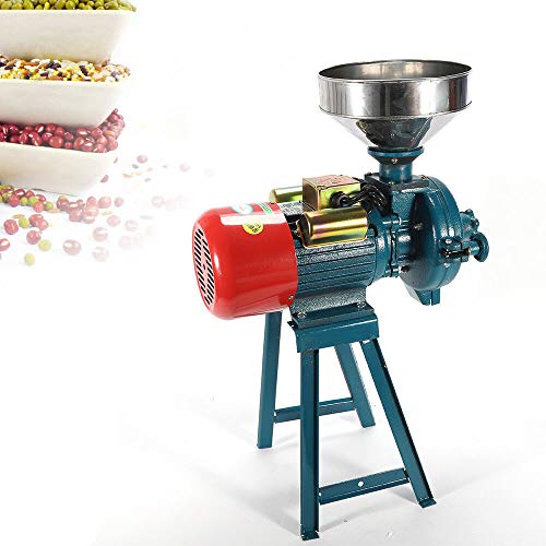 OUKANING Máquina trituradora eléctrica de 1500 vatios Molino de Cereales Secos Molino de arroz Arroz Maíz Maíz Molino de Trigo Máquina de Polvo