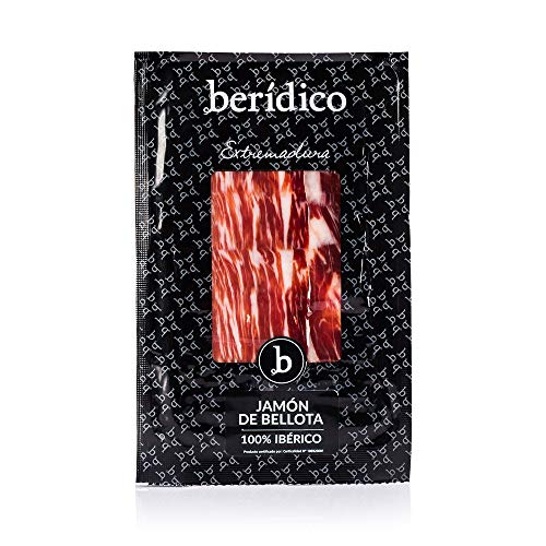 Pack 9 sobres de 100 g de Jamón de Bellota 100% Ibérico cortado a mano. Extremadura. BERÍDICO