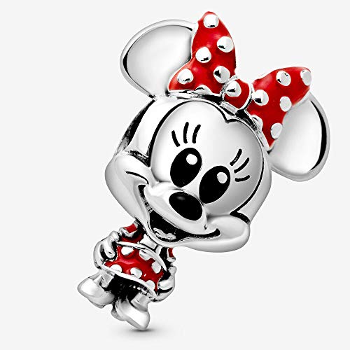 Pandora Disney - Abalorio con diseño de Minnie Mouse y vestido de lunares y lazo