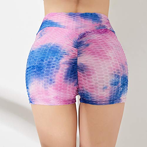 Pantalones Cortos Deportivos 2 En 1 Shorts Pantalones Deportivos Cortos De Fitness Mallas para Mujer Elástico De Alta Cintura para Correr Gimnasio Gym A,S