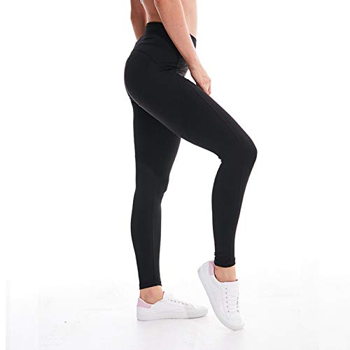 Pantalones De Fitness De Yoga para Mujer Leggings， Cintura Alta Pantalón Deportivo De Mujer Leggings Mallas para Running Training Fitness Alta Elasticidad Y Secado Rápido A,M